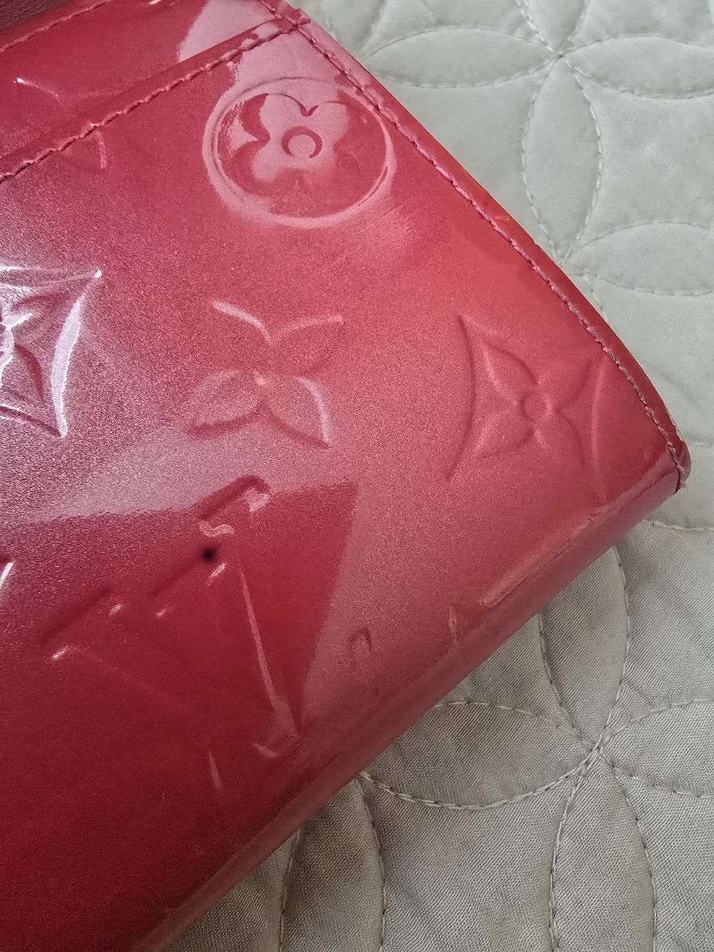 Louis Vuitton Pink Patent Monogram Continental Wallet - Picture 5 of 14